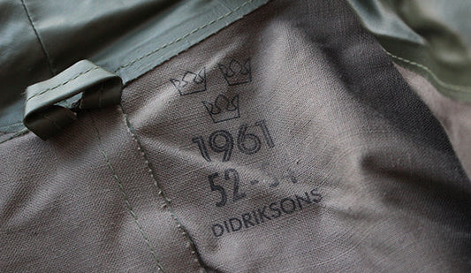 【DEADSTOCK】60s Swedish Army Rain Jacket By Didriksons.とても珍しいヴィンテージレインウェア。