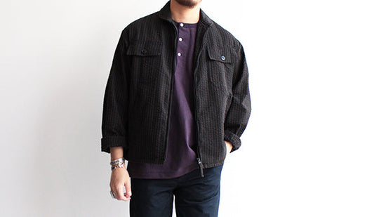 【Kaptain Sunshine / キャプテン サンシャイン】Seersuckers Summer Flight Jacket,名品が再び。