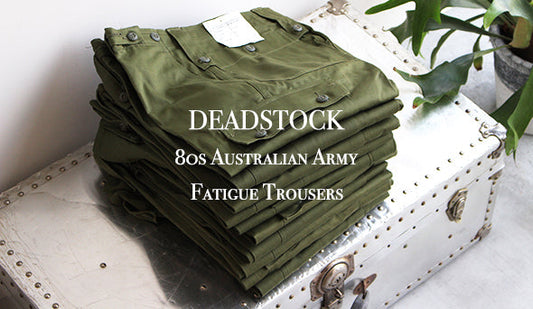 【Australian Army Fatigue Trousers】独特なディテールが目を引く隠れた名作。