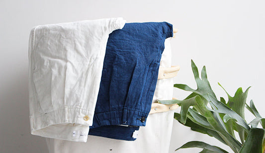 【STILL BY HAND / スティル バイ ハンド】Cotton Linen Denim Pants.夏に向けて清涼感のあるデニムが登場です。