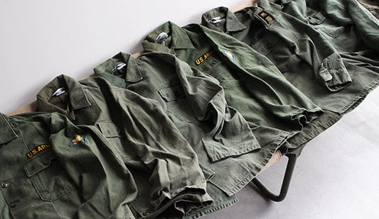 【Made By Sunny Side Up】2 for 1 US Army Utility Shirts “40-50s Only”オンラインにアップいたしました。