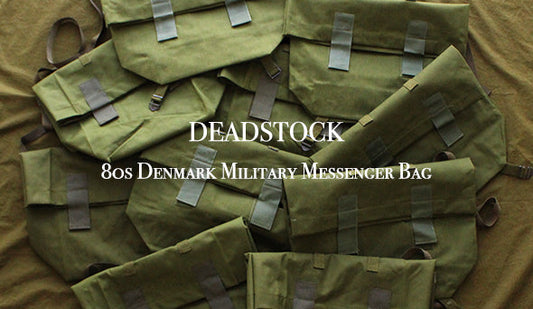 【DEADSTOCK】80s Denmark Military Messenger Bag.バランスの良いデザインが魅力のヴィンテージバック。