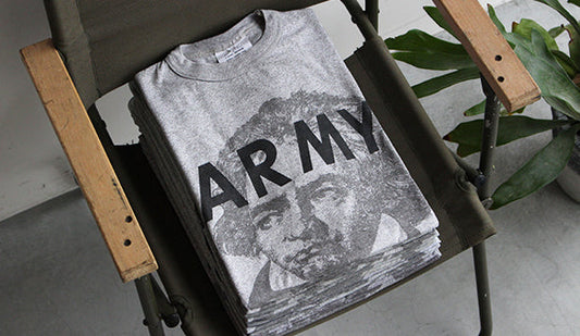 【VINTAGE】Vintage Army Tee “Beethoven” Over Print Remakeも再入荷いたしました。是非、この機会に。