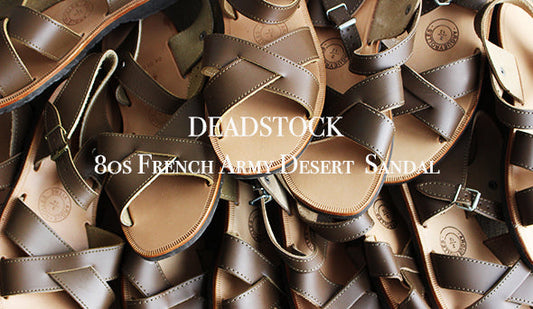 【DEADSTOCK】80s French Army Leather Sandal.品良く履ける希少なミリタリーサンダル。