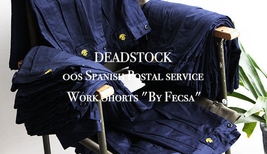 【DEADSTOCK】00s Spanish Postal service Work Shorts "By Fecsa"グルカショーツを思わせるクールなシルエット。