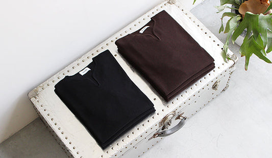 【Blurhms】New Rought & Smooth Thermal Over Neck L/S Tee.シルエットと着心地が抜群のカットソー。