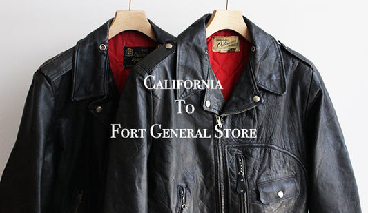 【California To Fort General Store】アメリカらしいライダースジャケットもご用意いたしました。