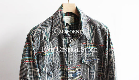 【California To Fort General Store】今年は特にきになる個性的でFORTらしい1点ものシャツ。