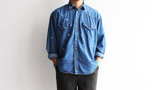 【SHANANA MIL】Remake Vintage Western Denim Shirts。前回、即完売のこちらも入荷です。