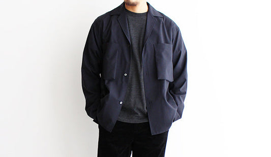 【Blurhms / ブラームス】Tropical Wool Shirts Jacket.上質で極上の素材を使った大人のシャツジャケット。