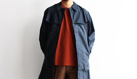 【DEADSTOCK】70s Italian Military Raincoat "Navy"シルエットがとても綺麗なミリタリーコート。