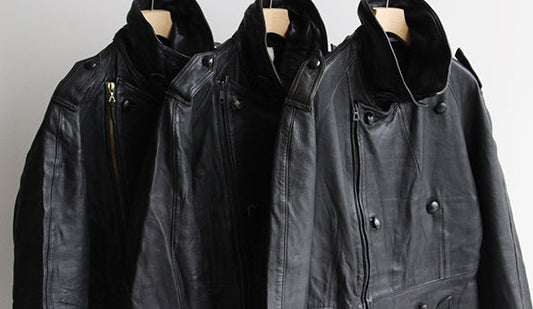 【VINTAGE】80s French Army Motorcycle Leather Coat.スペシャルなミリタリーレザーが入荷です。