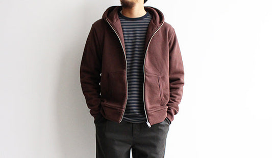 【STILL BY HAND / スティル バイ ハンド】Zip Up Sweat Park.羽織物が必要な丁度良い季節に。