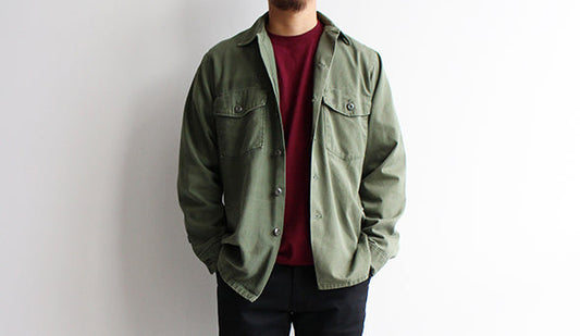 【Made By Sunny Side Up】2 for 1 US Army Utility Shirts.これからの季節には即戦力の１枚。