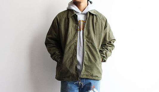 お問い合わせの多い【HEXICO / ヘキシコ】Deformer Coach Jacket EX.U.S.Army Tent が入荷です。