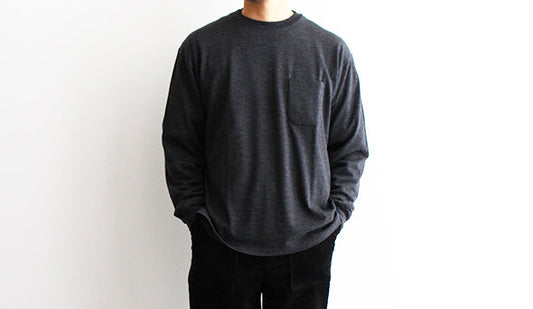 【Blurhms / ブラームス】Shrink Wool Pocket Knit.素材とシルエットの良さが際立つ1枚。