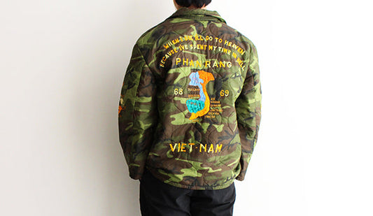 【DEADSTOCK】60s Vet-Nam Souvenir Jacket "2 Tone Mix"など２点をオンラインショップにアップいたしました。