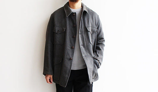 【DEADSTOCK】40-50s French Cotton Pique Hunting Jacket.スペシャルな1枚が入荷したしました。