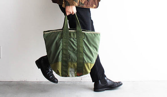 【Made By Sunny Side Up】Remake Aviator Tote Bag.センス溢れるリメイクバックが入荷です。