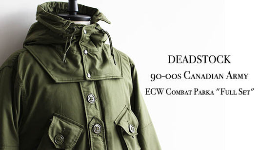 【DEADSTOCK】90-00s Canadian Army ECW Combat Parka "Full Set".こちらのアイテムがデッドストックで見つかりました。