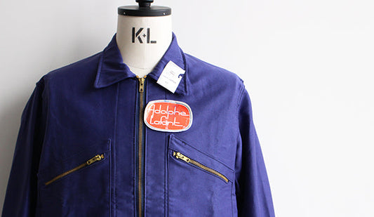 【DEADSTOCK】50-60s French Moleskin Zip Blouson.とても珍しいZIPタイプのモールスキン。