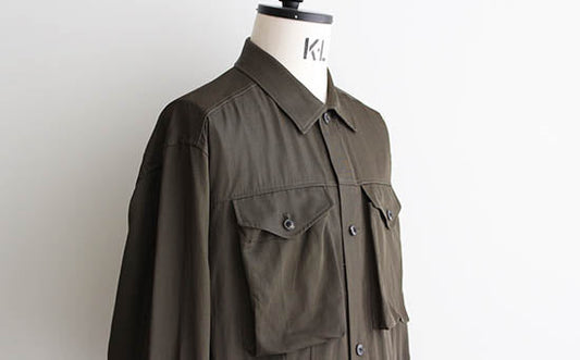 【Blurhms / ブラームス】Rayon Cotton Short Jacket, 春にピッタリなショーツジャケット。