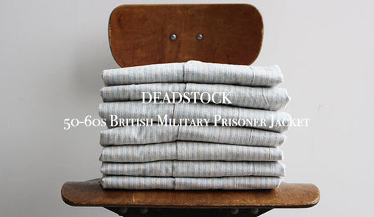 【DEADSTOCK】50-60s British Military Prisoner Jacket.気持ち良い素材感が魅力のプリズナージャケット。