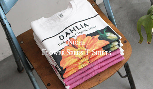 【Niche / ニッチ】Flower Seeds T-Shirts. 新たに取り扱いの始まった新ブランドが登場です。