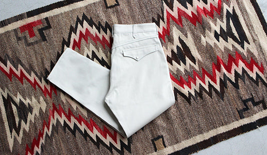 【Age Old】The Western Trousers "White Pique"少量ですが店頭分のストックをオンラインに掲載いたしました。