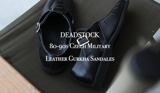 【DEADSTOCK】80-90s Czech Military Leather Gurkha Sandal.抜群にクールな1足をリリース致します。