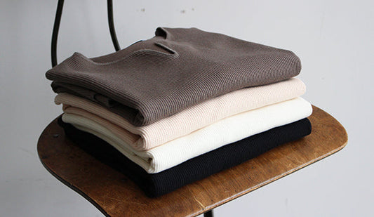 【Blurhms / ブラームス】Rought & Smooth Thermal Over Neck Tee.ブラームスを代表する1枚が入荷です。