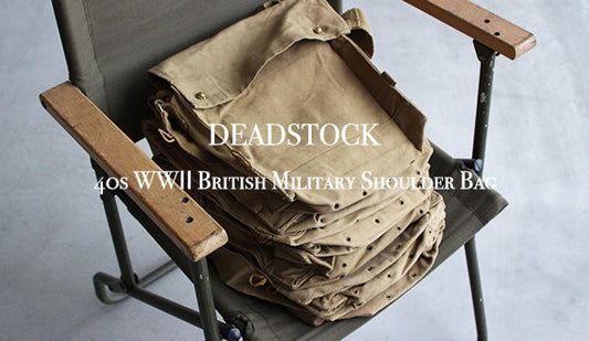 【DEADSTOCK】40s WWⅡ British Military Shoulder Bag.40年代の希少なバックが入荷です。