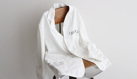 【VINTAGE】60s White Coverall "Hand Painted" 抜群にクールなホワイトカバーオール。