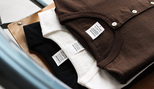 【A VONTADE / ア ボンタージ】1/2 Sleeve Classic Henley T-Shirts,糸から拘ったオリジナルヘンリー。