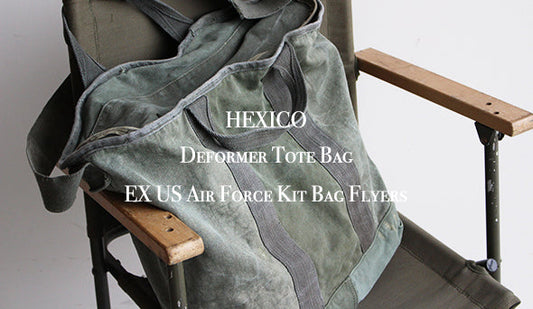 【HEXICO / ヘキシコ】Deformer Tote Bag EX US Air Force Kit Bag Flyers,クールな新作バックが登場です。
