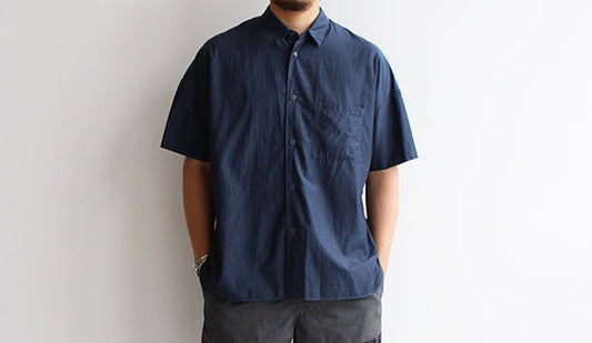 【STILL BY HAND / スティル バイ ハンド】Cotton / Cupro Drop Shoulder Shirts.楽しみにしていたキュプラの半袖。