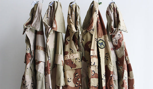 【Sunny Side Up 】2 for 1 US Army Desert Camo BDU Jacket.デザートカモを組み合わせたクールな1枚。
