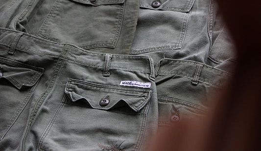 【Made By Sunny Side Up】2 for 1 Fatigue Pants.お声の多かったアイテムを掲載いたしました。