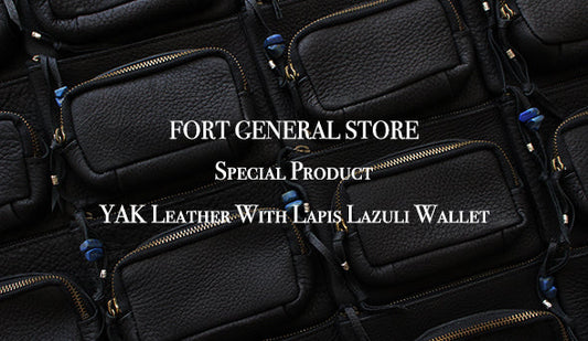 【YAK Leather With Lapis Lazuli Wallet】リクエストの多いこちらを本日リリース致します。
