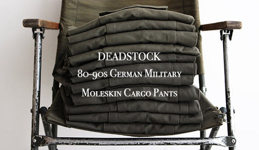 【DEADSTOCK】80-90s German Military Moleskin Cargo Pants.オリジナルのカーキも入荷しております。