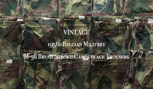 【VINTAGE】1956s Belgian Military M-56 Brush Stroke Camouflage Trousersをリリースです。