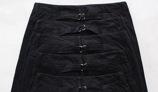 【STILL BY HAND / スティル バイ ハンド】C/W Baggy Black Denim Pants.太すぎない大人のワイドデニム。