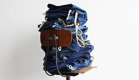 【AGE OLD / エイジオールド】30-40s Vintage Denim Barrack Bag & 50s Denim Fabric T-Back Style Jacket.1枚だけフリーが出ました。