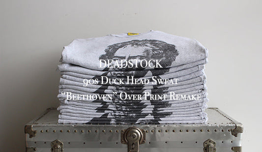 【DEADSTOCK】 90s Duck Head Sweat “Beethoven” Over Print Remake,秋冬に向けてこちらをリリースです。