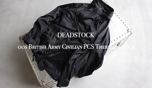 【DEADSTOCK】00s British Army Civilian PCS Thermal Smock.クールなブラックカラーが入荷いたしました。