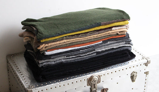 【Yoused】Cashmere Remake Patchwork Sweater.こちらをオンラインショップに掲載いたしました。
