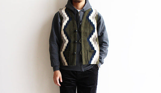 【Oaxaca / オアハカ】Rug Vest "LAMPAGO By Isaac Vasquez Garcia”大好きなラグベストがメキシコより届きました。