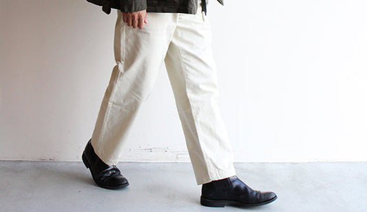 【STILL BY HAND / スティル バイ ハンド】Cotton kersey Pants.フレンチヴィンテージをイメージした1本。