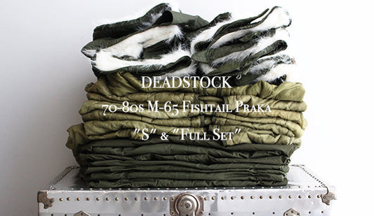 【DEADSTOCK】70-80s M-65 Fishtail Praka "S" & "Full Set"こちらが再入荷いたしました。