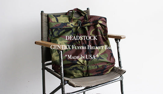 【DEADSTOCK】00s GENTEX Flyers Helmet Bag "Made In USA"最高峰のヘルメットバックが入荷です。
